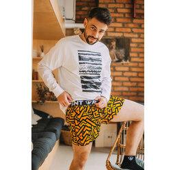 men's boxershorts with Elastic waistband EXCLUSIVE MIKE - Men's boxer shorts REPRESENT EXCLUSIVE MIKE WALL PAINT - R3M-BOX-0706S - S