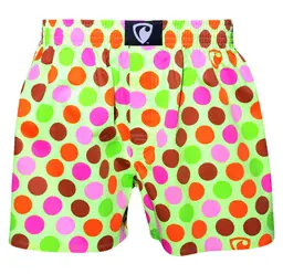 men's boxershorts with woven label EXCLUSIVE ALI - Men's boxer shorts RPSNT EXCLUSIVE ALI COLOR DOTS - R0M-BOX-0622S - S