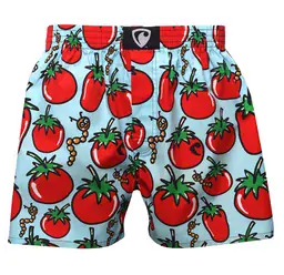 men's boxershorts with woven label EXCLUSIVE ALI - Men's boxer shorts RPSNT EXCLUSIVE ALI TOMATOES - R1M-BOX-0652S - S