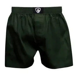 men's boxershorts with woven label EXCLUSIVE ALI - Men's boxer shorts RPSNT EXCLUSIVE ALI GREEN - R8M-BOX-0610S - S
