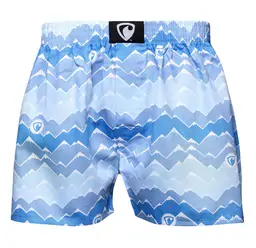 men's boxershorts with woven label EXCLUSIVE ALI - Men's boxer shorts REPRE4SC EXCLUSIVE ALI MOUNTAIN HORIZON - R1M-BOX-0689S - S