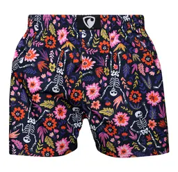 men's boxershorts with woven label EXCLUSIVE ALI - Men's boxer shorts REPRE4SC EXCLUSIVE ALI ESQUELETOS - R1M-BOX-0697S - S