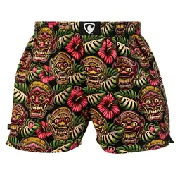 men's boxershorts with woven label EXCLUSIVE ALI - Men's boxer shorts REPRE4SC EXCLUSIVE ALI JUNGLE DEMONS - R2M-BOX-0605S - S