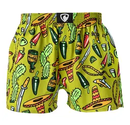 men's boxershorts with woven label EXCLUSIVE ALI - Men's boxer shorts REPRE4SC EXCLUSIVE ALI HOT & SPICY - R2M-BOX-0608S - S