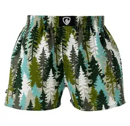 men's boxershorts with woven label EXCLUSIVE ALI - Men's boxer shorts REPRE4SC EXCLUSIVE ALI FOREST CAMO - R2M-BOX-0647S - S