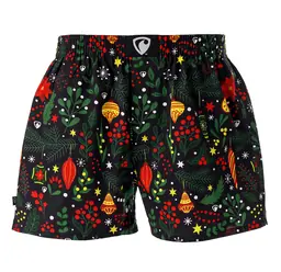 men's boxershorts with woven label EXCLUSIVE ALI - Men's boxer shorts RPSNT EXCLUSIVE ALI MISTLETOE - R2M-BOX-0641S - S