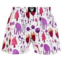 men's boxershorts with woven label EXCLUSIVE ALI - Men's boxer shorts Repre EXCLUSIVE ALI VIOLET CREATURES - R3M-BOX-0619S - S