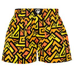men's boxershorts with woven label EXCLUSIVE ALI - Men's boxer shorts RPSNT EXCLUSIVE ALI WALL PAINT - R3M-BOX-0606S - S