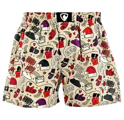 men's boxershorts with woven label EXCLUSIVE ALI - Men's boxer shorts Repre EXCLUSIVE ALI HOLLY JOLLY - R3M-BOX-0638S - S