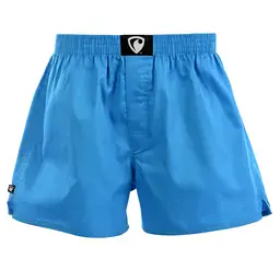 men's boxershorts with woven label EXCLUSIVE ALI - Men's boxer shorts Repre EXCLUSIVE ALI TURQUOISE - R3M-BOX-0648S - S