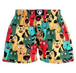 men's boxershorts with woven label EXCLUSIVE ALI - Men's boxer shorts REPRE4SC EXCLUSIVE ALI CAT FANS - R4M-BOX-0606S - S