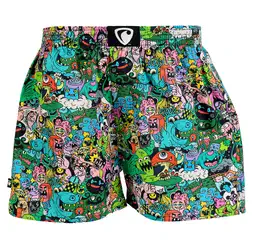 men's boxershorts with woven label EXCLUSIVE ALI - Men's boxer shorts REPRE4SC EXCLUSIVE ALI MONSTERS - R4M-BOX-0615S - S