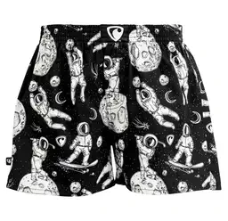men's boxershorts with woven label EXCLUSIVE ALI - Men's boxer shorts REPRE4SC EXCLUSIVE ALI SPACE GAMES - R4M-BOX-0617S - S