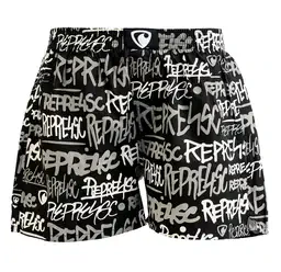 men's boxershorts with woven label EXCLUSIVE ALI - Men's boxer shorts REPRE4SC EXCLUSIVE ALI SIGNATURE - R4M-BOX-0613S - S