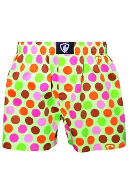 men's boxershorts with woven label EXCLUSIVE ALI - Men's boxer shorts RPSNT EXCLUSIVE ALI COLOR DOTS - R0M-BOX-0622S - S