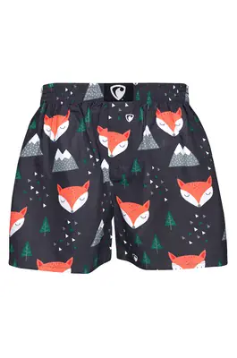 men's boxershorts with woven label EXCLUSIVE ALI - Men's boxer shorts REPRE4SC EXCLUSIVE ALI FOXES - R0M-BOX-0633S - S