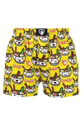 men's boxershorts with woven label EXCLUSIVE ALI - Men's boxer shorts RPSNT EXCLUSIVE ALI SAMURAI FOOD - R1M-BOX-0688S - S