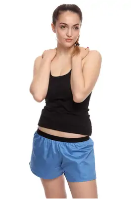 Dámské trenky - Boxershorts für Frauen RPSNT SOLID BLUE - R8W-BOX-0125S - S