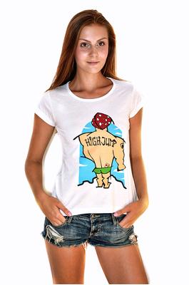 Oficiální kolekce HIGH JUMP trika - Kurzarm T-shirt für Frauen RPSNT High Jump Vochomůrka - R5W-TSS-0102S - S