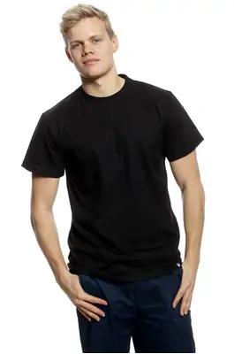T-SHIRTS FÜR HERREN - Kurzarm T-shirt für Männer RPSNT SOLID BLACK - R8M-TSS-4301M - M