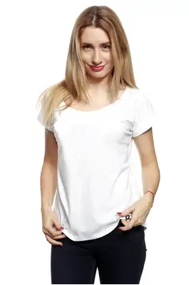 dámske tričká - Dámske tričko s krátkym rukávom RPSNT SOLID WHITE - R8W-TSS-2702S - S