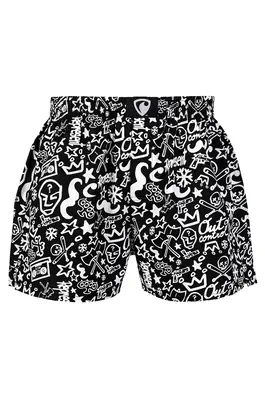 men's boxershorts with woven label EXCLUSIVE ALI - Men's boxer shorts RPSNT EXCLUSIVE ALI OUT OF CONTROL - R2M-BOX-0614S - S
