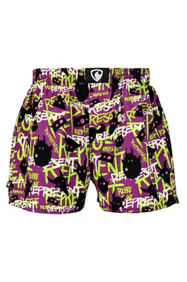 men's boxershorts with woven label EXCLUSIVE ALI - Men's boxer shorts RPSNT EXCLUSIVE ALI DEVILS - R2M-BOX-0615S - S