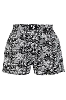 men's boxershorts with woven label EXCLUSIVE ALI - Men's boxer shorts RPSNT EXCLUSIVE ALI ENGINE - R2M-BOX-0617S - S
