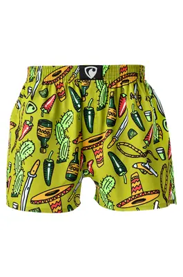 men's boxershorts with woven label EXCLUSIVE ALI - Men's boxer shorts REPRESENT EXCLUSIVE ALI HOT & SPICY - R2M-BOX-0608S - S