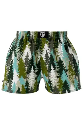 men's boxershorts with woven label EXCLUSIVE ALI - Men's boxer shorts RPSNT EXCLUSIVE ALI FOREST CAMO - R2M-BOX-0647S - S