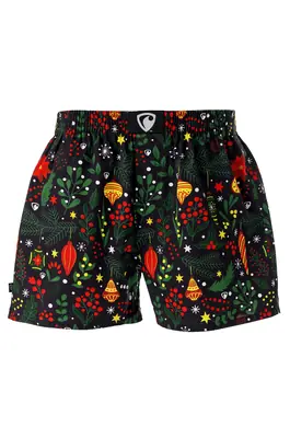 men's boxershorts with woven label EXCLUSIVE ALI - Men's boxer shorts RPSNT EXCLUSIVE ALI MISTLETOE - R2M-BOX-0641S - S