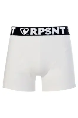Pánské boxerky SPORT - Pánské boxerky s vytkávanou gumou RPSNT SPORT WHITE - R3M-BOX-0406S - S