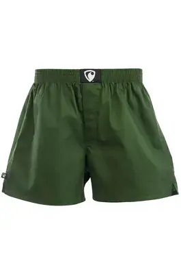 men's boxershorts with woven label EXCLUSIVE ALI - Men's boxer shorts Repre EXCLUSIVE ALI GREEN - R3M-BOX-0628S - S