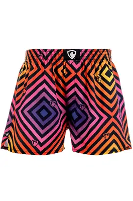 men's boxershorts with woven label EXCLUSIVE ALI - Men's boxer shorts Repre EXCLUSIVE ALI MAGIC LINES - R3M-BOX-0613S - S