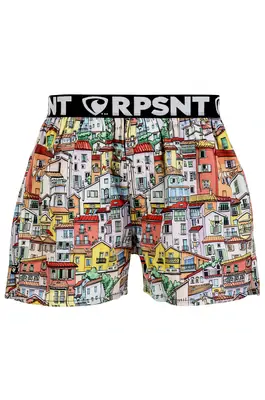 men's boxershorts with Elastic waistband EXCLUSIVE MIKE - Men's boxer shorts Repre EXCLUSIVE MIKE SMALL TOWN - R3M-BOX-0716S - S