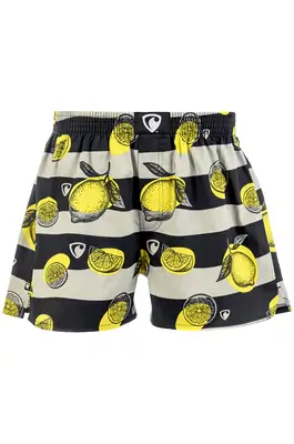 men's boxershorts with woven label EXCLUSIVE ALI - Men's boxer shorts Repre EXCLUSIVE ALI LEMON AID - R3M-BOX-0622S - S