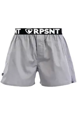 HERREN boxershorts mit elastischem Bund EXCLUSIVE MIKE - Boxershorts für Männer Repre EXCLUSIVE MIKE GREY - R3M-BOX-0727S - S
