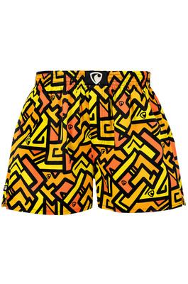 men's boxershorts with woven label EXCLUSIVE ALI - Men's boxer shorts RPSNT EXCLUSIVE ALI WALL PAINT - R3M-BOX-0606S - S