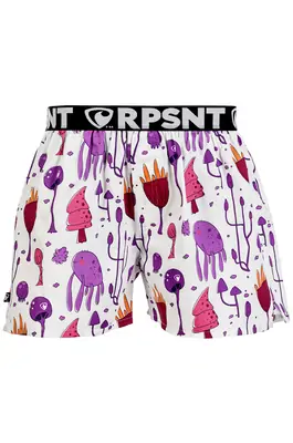 men's boxershorts with Elastic waistband EXCLUSIVE MIKE - Men's boxer shorts Repre EXCLUSIVE MIKE VIOLET CREATURES - R3M-BOX-0719S - S
