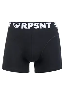 Pánské boxerky SPORT - Pánské boxerky s vytkávanou gumou RPSNT SPORT BLACK - R3M-BOX-0403S - S