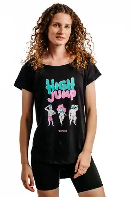 Dámská trička - Dámské tričko s krátkým rukávem RPSNT High Jump FELLAZ - R3W-TSS-1301S - S