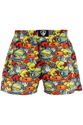 men's boxershorts with woven label EXCLUSIVE ALI - Men's boxer shorts Repre EXCLUSIVE ALI AQUARIUM TRAFFIC - R3M-BOX-0630S - S