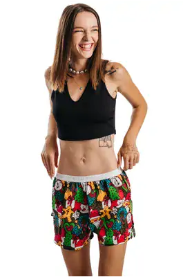 Ladies boxershorts with elastic waistband GIGI - Women's boxer shorts Repre GIGI CHRISTMAS TIME - R3W-BOX-0721S - S