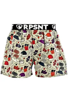 men's boxershorts with Elastic waistband EXCLUSIVE MIKE - Men's boxer shorts Repre EXCLUSIVE MIKE HOLLY JOLLY - R3M-BOX-0738S - S