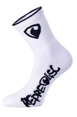 Ponožky dlouhé - Vysoké ponožky REPRE4SC LONG WHITE - R3A-SOC-030237 - S