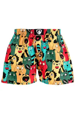 men's boxershorts with woven label EXCLUSIVE ALI - Men's boxer shorts REPRE4SC EXCLUSIVE ALI CAT FANS - R4M-BOX-0606S - S