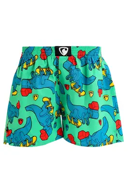 men's boxershorts with woven label EXCLUSIVE ALI - Men's boxer shorts REPRE4SC EXCLUSIVE ALI SKATING T-REX - R4M-BOX-0608S - S