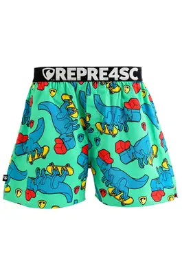 men's boxershorts with Elastic waistband EXCLUSIVE MIKE - Men's boxer shorts REPRE4SC EXCLUSIVE MIKE SKATING T-REX - R4M-BOX-0708S - S