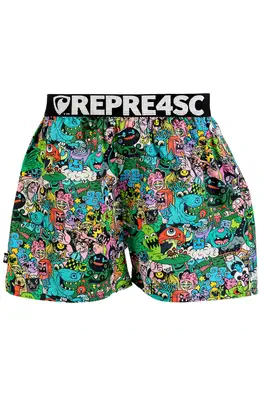 men's boxershorts with Elastic waistband EXCLUSIVE MIKE - Men's boxer shorts REPRE4SC EXCLUSIVE MIKE MONSTERS - R4M-BOX-0715S - S
