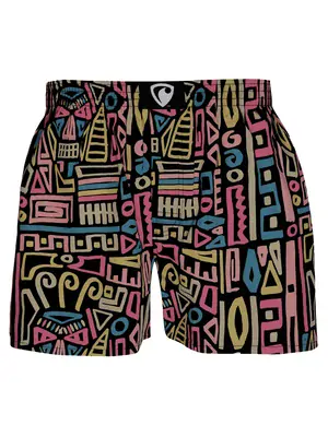 men's boxershorts with woven label EXCLUSIVE ALI - Men's boxer shorts RPSNT EXCLUSIVE ALI TRIBE - R0M-BOX-0625S - S